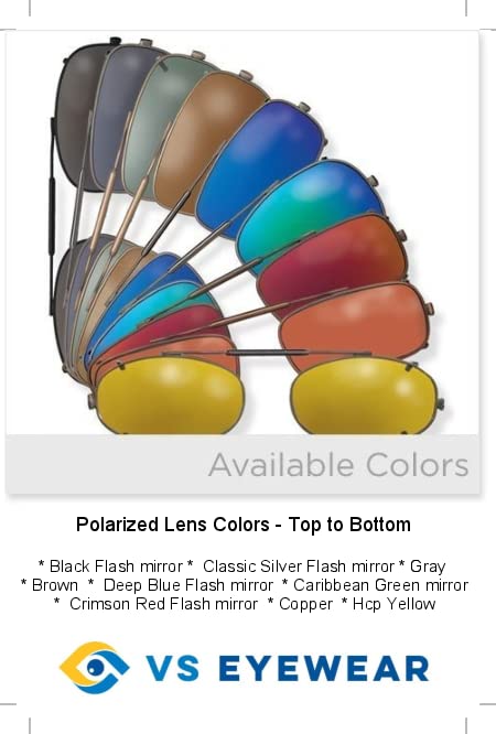 Visionaries Spring Clip on Sunglasses - Polarized Lens in Black Frame, Round Shape2