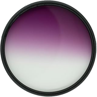Pro Glass - Filtro de color morado graduado HD MC de 72 mm para: lente NiSi 15 mm f/4 Sunstar ASPH para Canon RF (negro) (NISI-LENS-1540RF), filtro magenta de 72 mm, filtro morado graduado 72