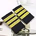 JETEHO 1 Pair Professional Pilot Uniform Epaulets - Three Bars