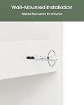 Nursery Book Shelves for Wall, 4-Tier Kids Bookshelf Wall Mounted, Floating Children's Bookcase for Kids Room, Playroom, Nursery, 39.8 x 15 x 114.5 cm White MCW04WB