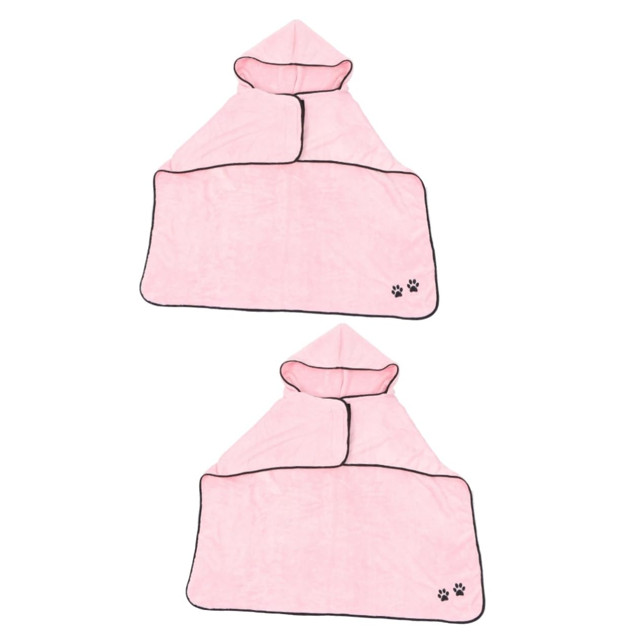 Toddmomy 2 Pièces Peignoir pour Animaux De Compagnie Serviette Chien Peignoir Chien Serviette À Séchage Rapide Chien Robe De Séchage Chien Serviette Robe Serviettes À Capuche Serviettes De