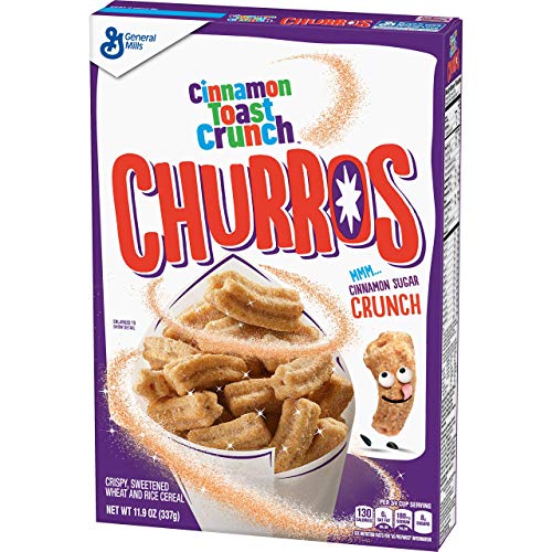 Cinnamon toast crunch, breakfast cereal, churros 11.9 oz, 4 pack