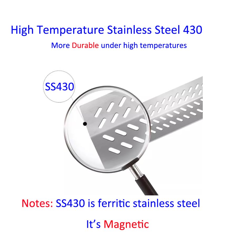 Image of 4pcs 16516 Stainless Steel Burners for Bull Grill Replacement Parts + 4pcs 16631 Flame Tamer Flavor Bar + 3pcs 16520 Heat Plate Shield Set,Fits for Bull, Lion, Cal Flame 4 Burner Gas Grills