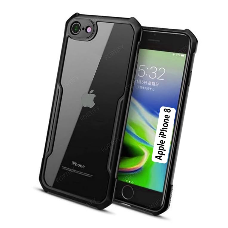 COBERTA Back Cover for Apple iPhone 8 Back Cover Case - Black Transparent (B0CGM4QZD2) Amazon Price History, Amazon Price Tracker