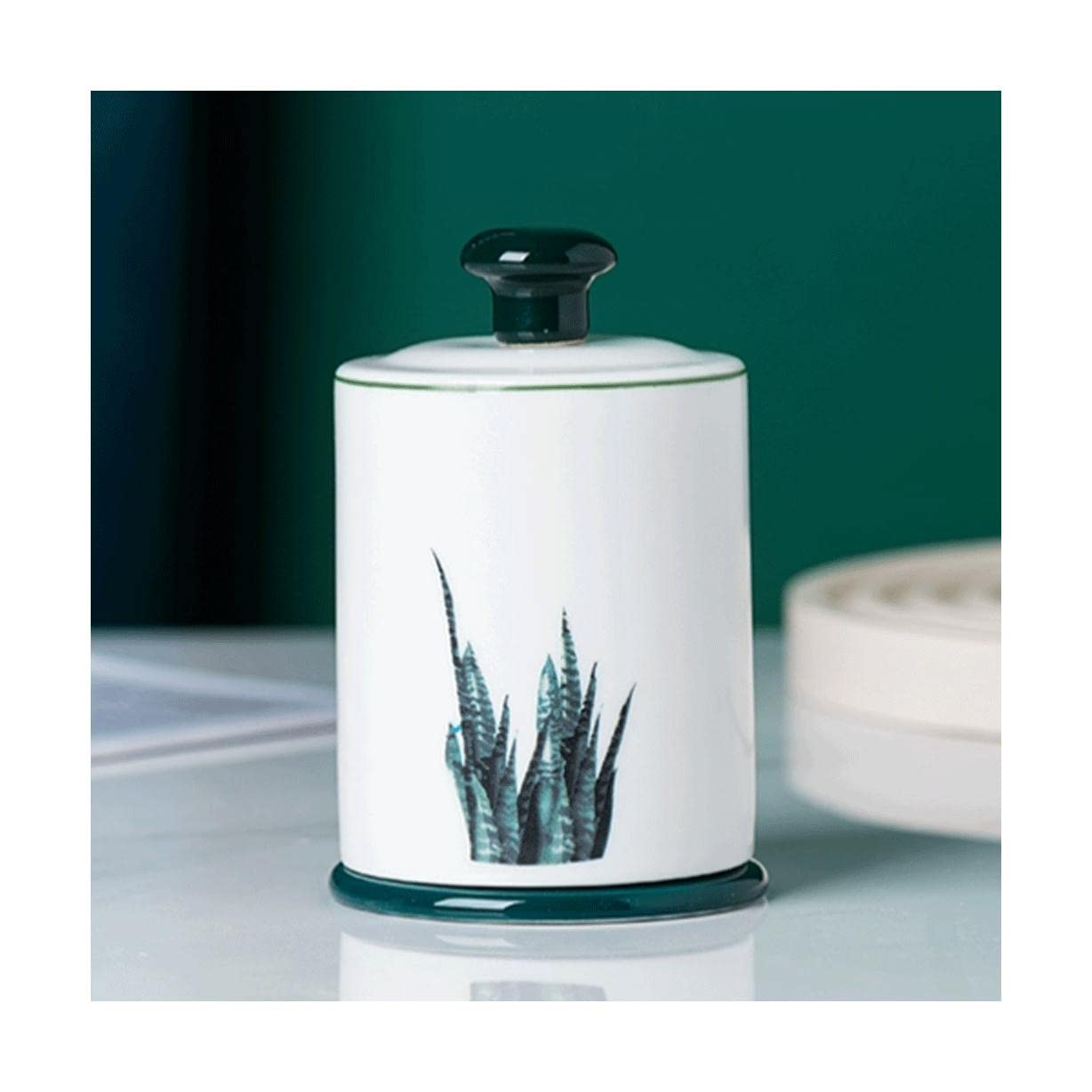 Wdwdw Style 5 Toothpicks Dispenser Toothpick Box Fashion Simple Holder Ceramic Container With Lid Holder Decoration For Kitchen Restaurant
