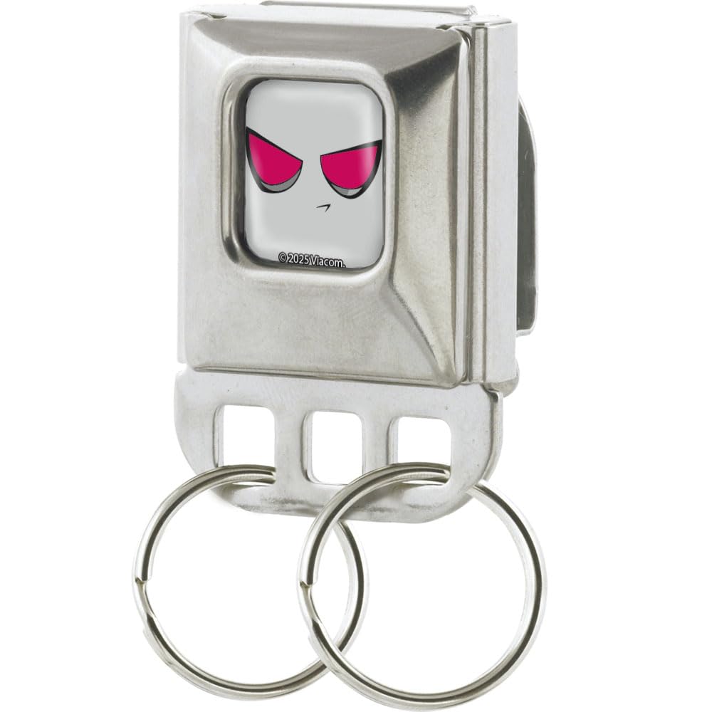 Porte-clés Invader Zim anti-perte boucle ceinture GIR gris