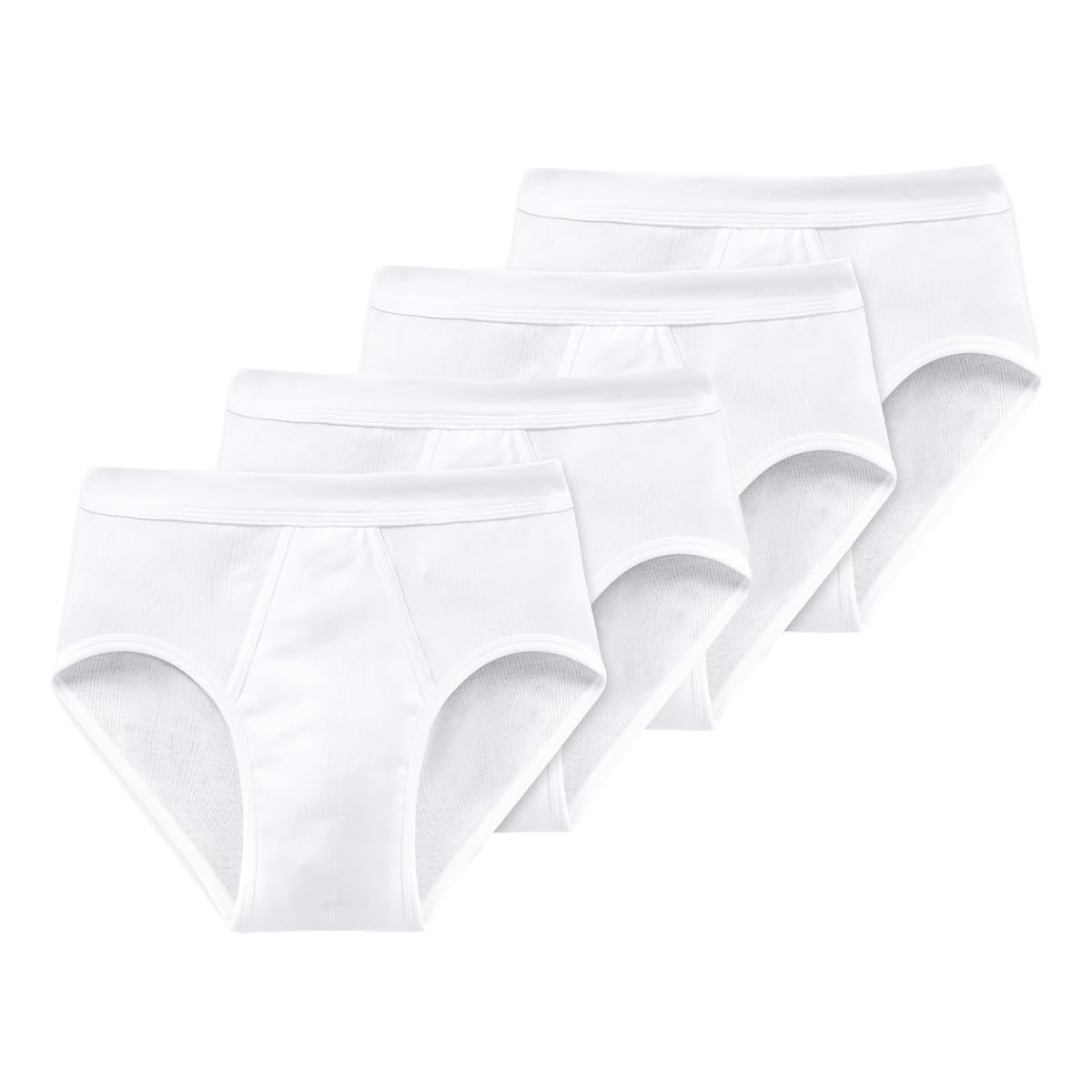 Schiesser Men's 2 Pack Sports Briefs with Fly - Essential Fine Rib