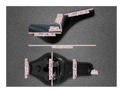 Selle conducteur avant et passager arrière moto Softail FXBB cuir