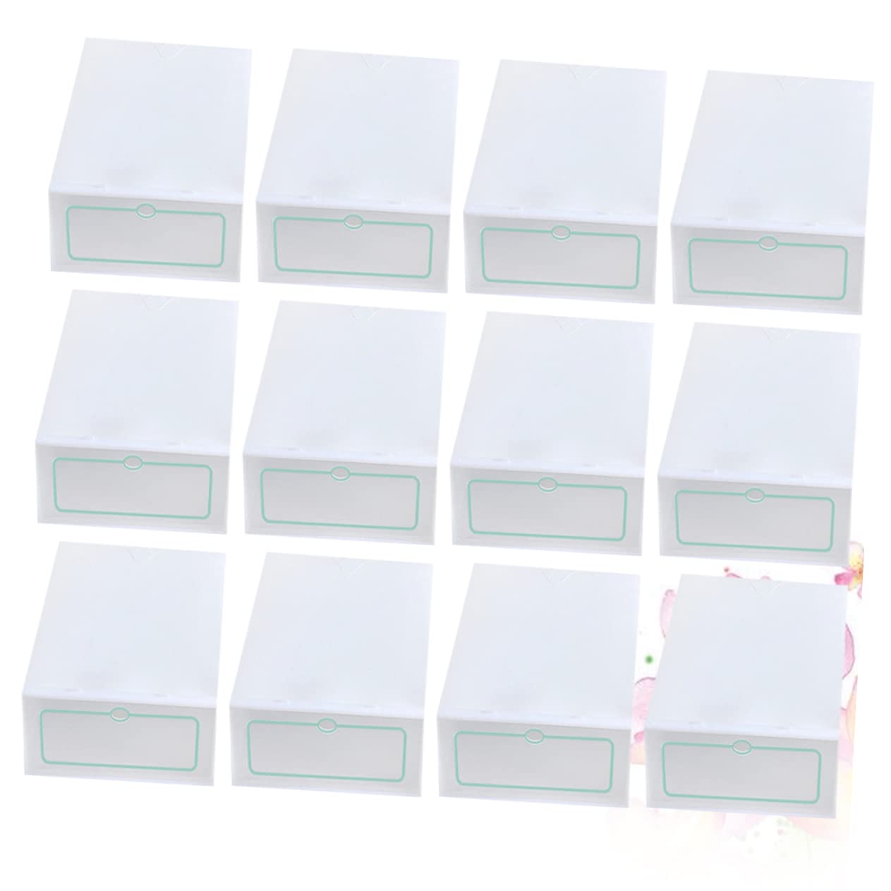 Alipis Caja de Zapatos Apilable Transparente Gruesa 30 Piezas PP L