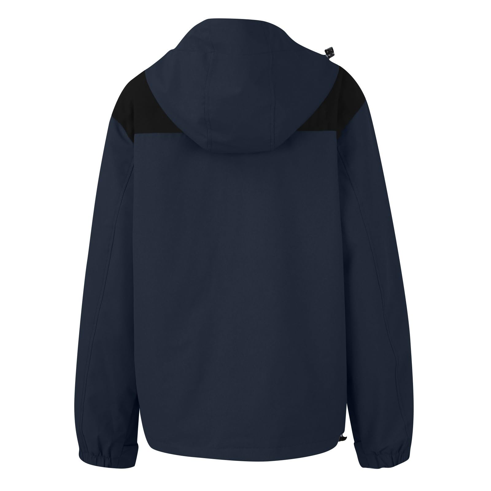 Generisch Regenjacke Damen Wasserdicht Wanderjacke Mit Kapuze Jacke Jersey