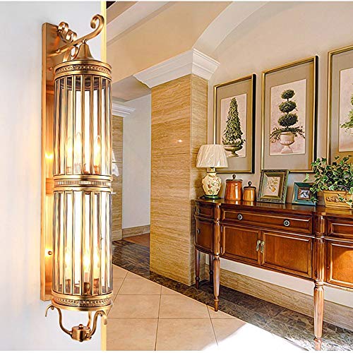 Modern Wall Sconce Lights Balcony Garden Lights Waterproof Outdoor Wall Lamp Creative Personality Full Copper Wall Lamp