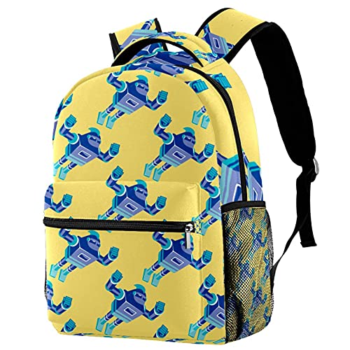 Sac à dos de voyage robot pour enfants avec porte-bouteille pratique