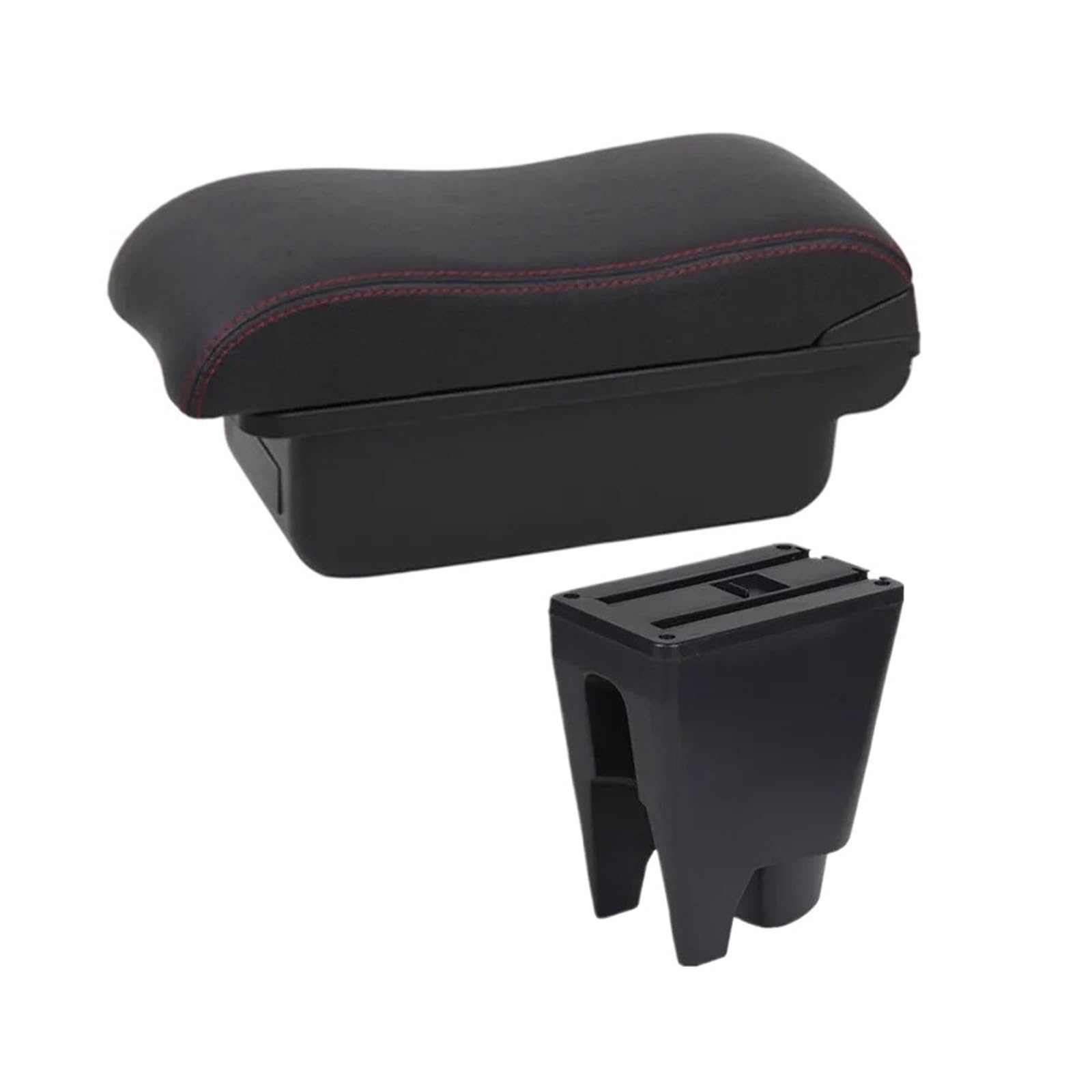 Umdjju A1 Red Line No Usb For Toyota For Etios For Aygo For Bj Armrest Box Store Dedicated Retrofit Parts Car Accessories ﻿ Car Centre Console Armrest Box(A1 Red Line No Usb)