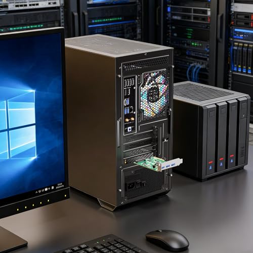 Carte d'Extension USB 10Gbps PCIe USB 3.2 Bas Profil Multiport Linux - 7