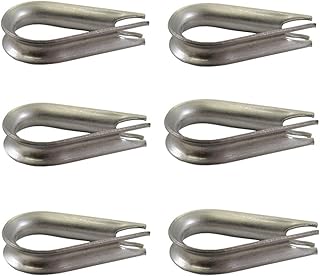 50 PCS Stainless Steel Thimble Fit for 1/16