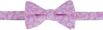 Trafalgar Mens Hanami Cherry Blossom Burst Linen Blend Novelty Bowtie