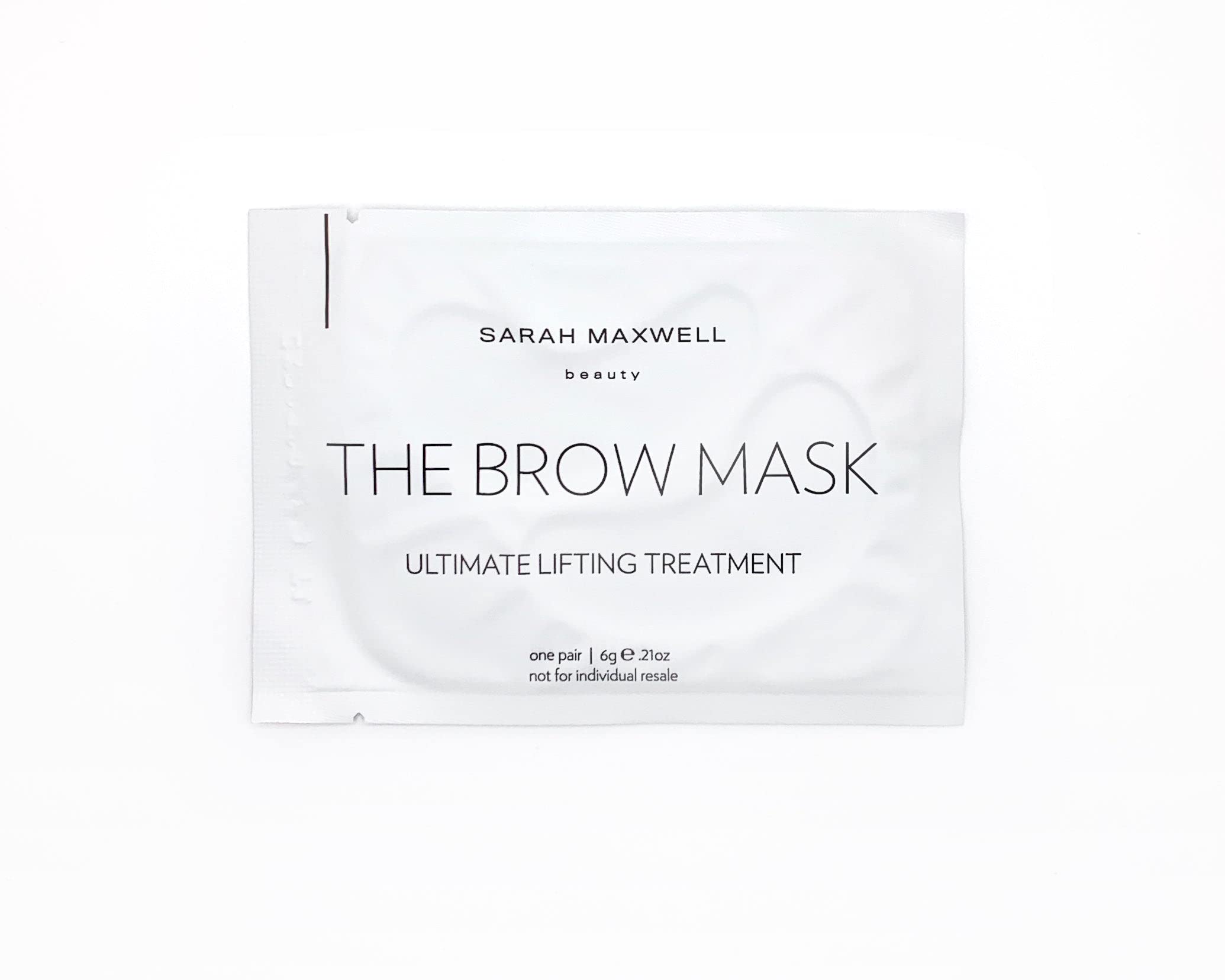 Sarah Maxwell Beauty Brow Mask: Ultimate Nourishing & Hydrating Treatment – Natural Brow Revitalizer for Full & Vibrant Appearance - 5 Pack