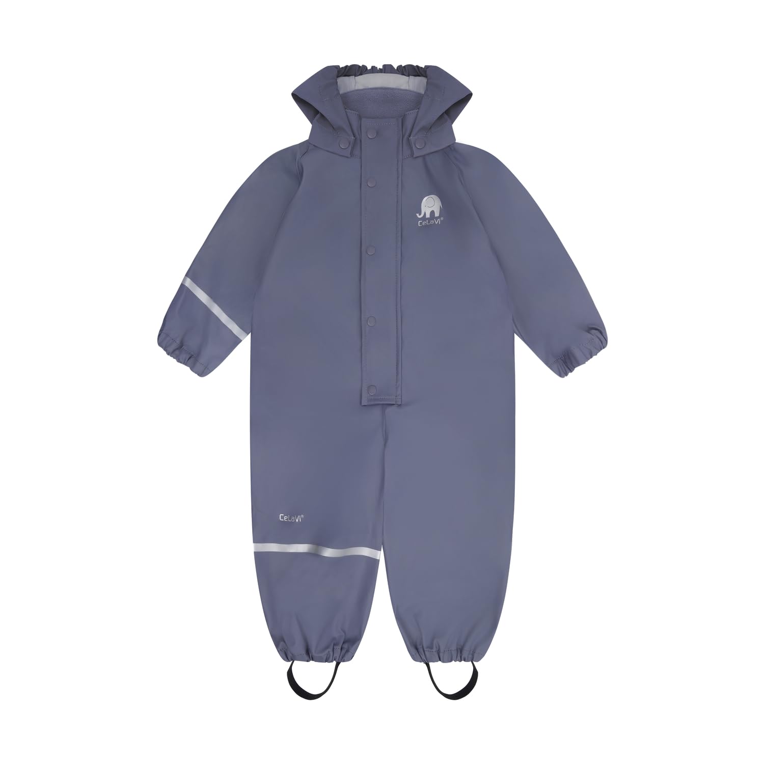 CeLaVi European Kids Rain, Mud and Snow Suit for Boys Girls with Detachable Hood, Waterproof 2 Pcs Rain Set or Onepiece