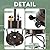 ELLUROOW 48,000 BTU Patio Heater with Sand Box for Outdoor Use, Portable Propane Heater, 18 Ft heat range, Bronze