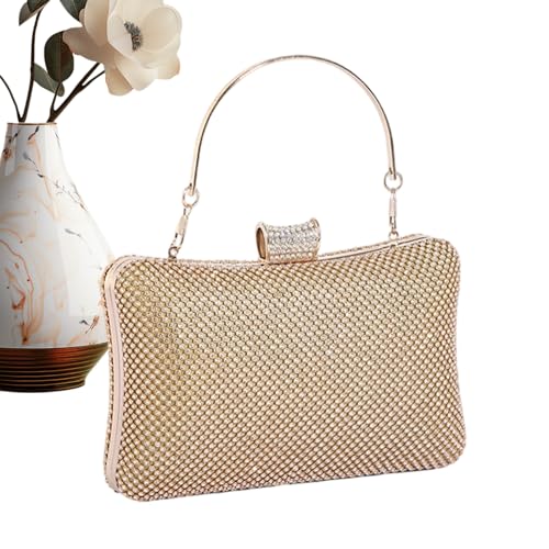 Sac de soirée à paillettes et pochette de mariage avec chaîne chic