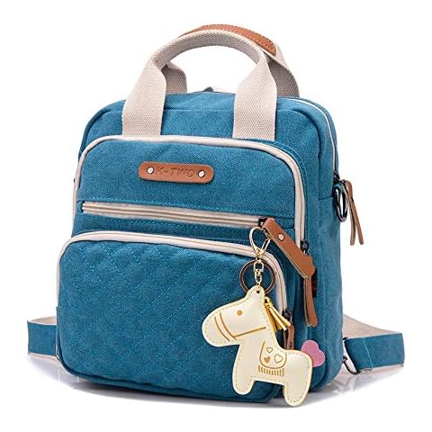 NEKOYA Women's Daypacks,Canvas Backpack Handbags Cover