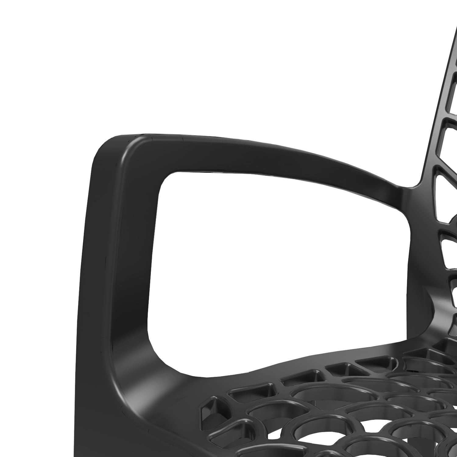 METRO Professional Silla de Jardín con Reposabrazos Maurage, Polipropileno, Apilable, para Exterior, Antracita