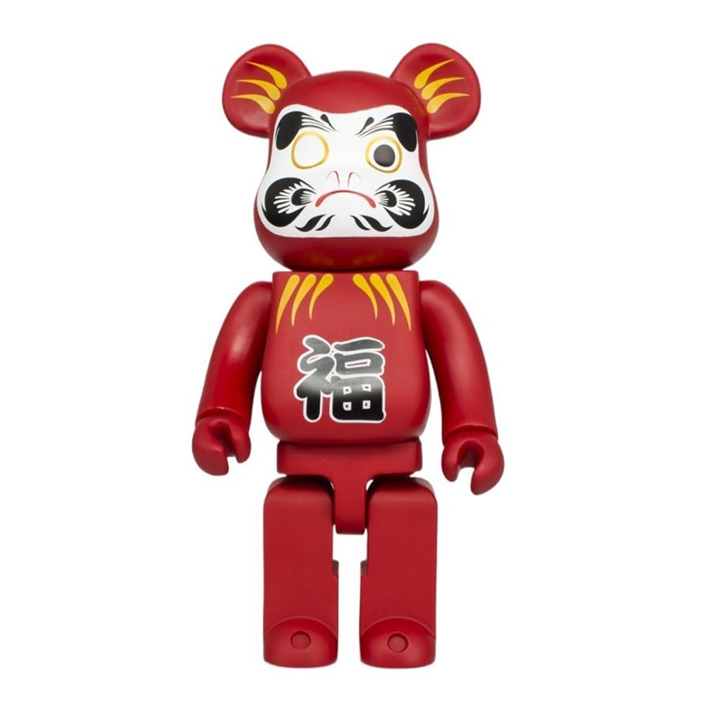 HQDFCNM 28CM Bearbrick Blocks Bear Sculpture Collection Display Cabinet Desktop Decoration