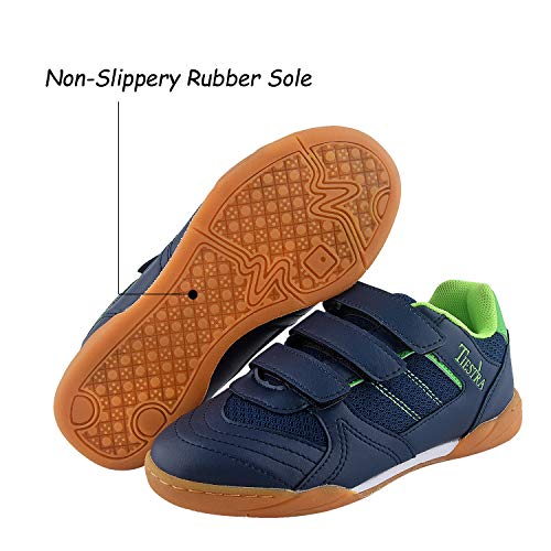 image for TIESTRA Boys Soccer Cleats Outdoor Indoor Youth Football Cleats Adjust