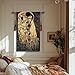 ORIMONY The Kiss by Gustav Klimt Woven Tapestry Wall Hanging, Large Vintage Medieval Tapestry for Room Aesthetic (47L x 27W)