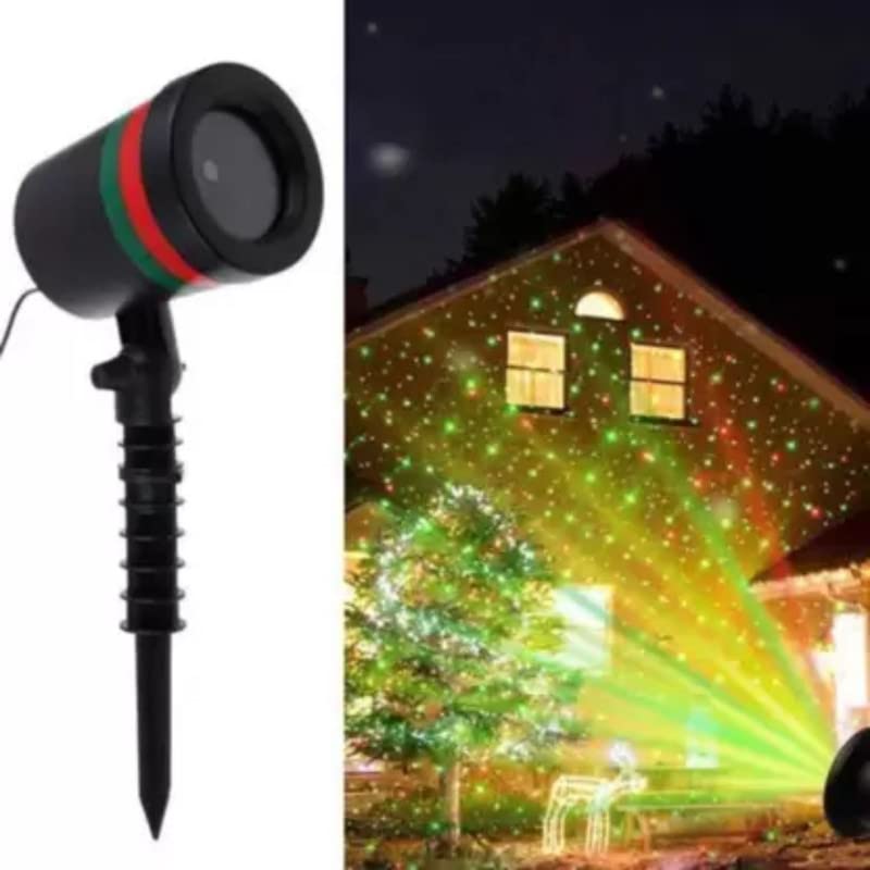 (SPECIAL with LIFETIME REPLACEMENT WARRANTY ) Star Fairy Motion Laser Lights Projector for Garden Lawn Landscape Outdoor Indoor (No Remote Button, Multicolour)