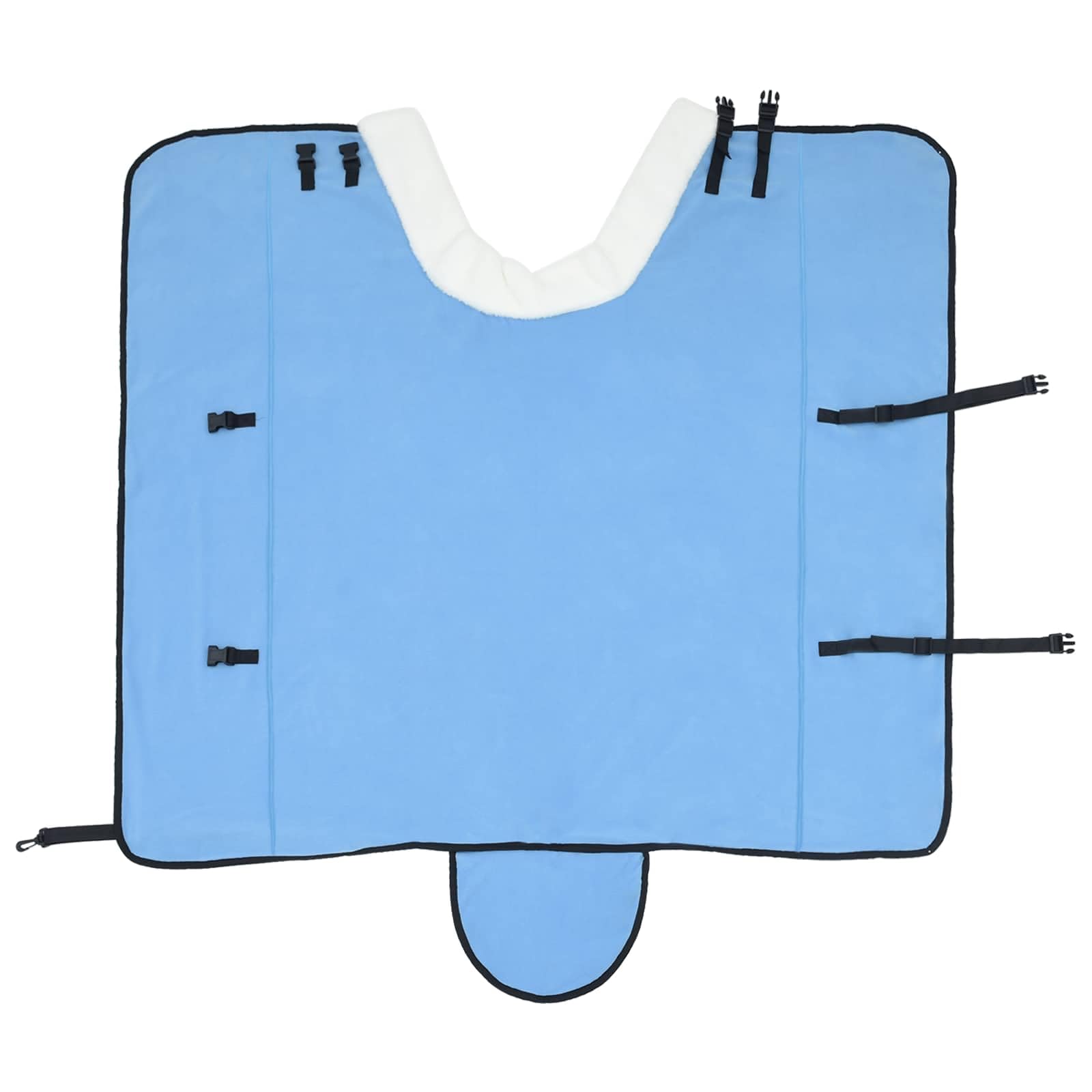 Genérico Manta para Caballo Aqua Completo 135 cm Forro Polar