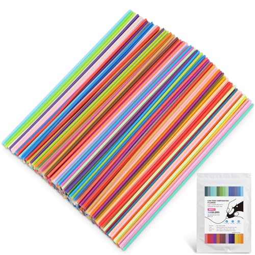 ytorgr 3D-Stift-Filament-Nachfüllpackung für 3doodler Start 3D-Stift, 2,5 mm, PCL Niedrigtemperatur-Nachfüllpackungen, 30 Farben, 300 Stück