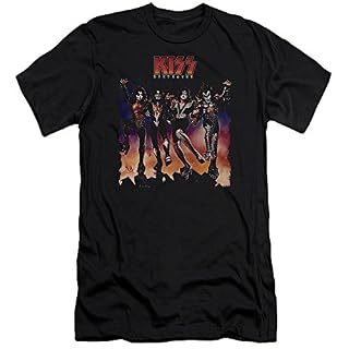 Kiss – – Destroyer Homme Cover T-shirt Slim Fit - Les Beatles, Paul McCartney, John Lennon, RIngo Starr, George Harrison