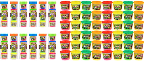 JA-RU Mini Flarp Noise Putty Fidget Toy (12 Packs, 48 Units) – Sensory Putty for Kids | Stress Relief Toy | Bulk Mini Slime Party Favors, Classroom Prizes & Goodie Bag Fillers. 336-12p