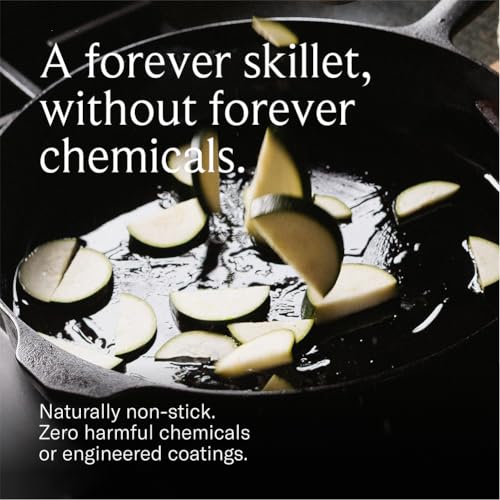 Field Company 11.63-Inch Cast Iron Skillet – Pre-Seasoned Large Frying Pan for Searing, Baking & Everyday Cooking, Lighter & Easy to Handle, Smooth, Made in USA (No.10, 4+ Servings) view 6