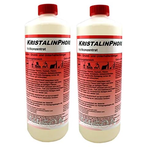 2 x Kristalin RD full concentrate sanitary, basic and maintenance cleaner for tiles, tiles, stainless steel, acrylic tray and fittings Cover
