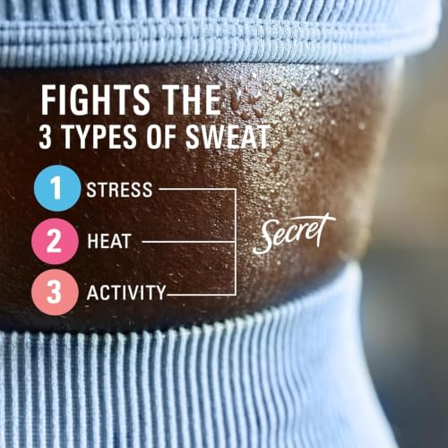 Image of Secret Clinical Strength 100HR Sweat & Odor, Clear Gel Antiperspirant Deodorant for Women, 3X Stress Protection with Hyaluronic Acid, PH Balancing Minerals, Completely Clean Scent, 2.6 oz