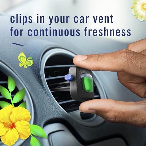 Image of Febreze Car Air Freshener, Car Vent Clip and Odor Fighter, Gain Original Scent, 8 Count