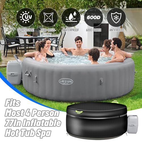 Cobertor redondo para tina caliente 4 personas 87x28.3 in miniatura 6