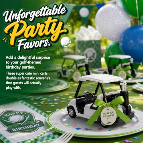 Carrito de Golf de Juguete 1:20 Escala Die Cast Metal miniatura 5