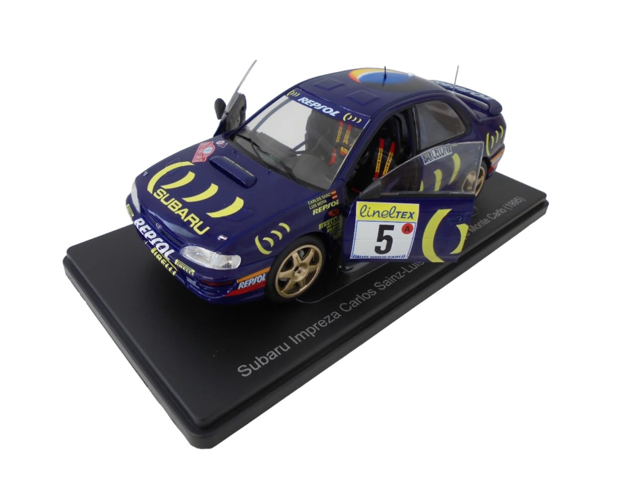 OPO 10 Auto in Miniatura 1/24 Compatibile con Subaru Impreza Carlos Sainz Rallye Monte Carlo (1995) - Modellino Auto VQJ182
