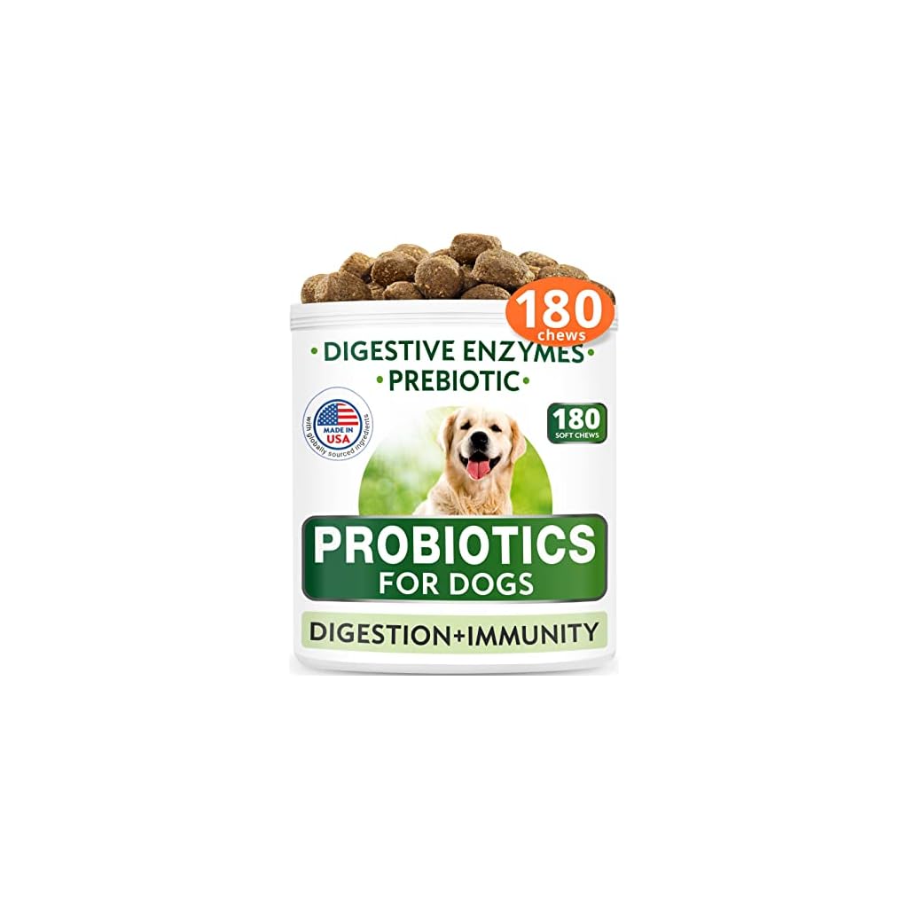 Dog Probiotics Chews Gas, Diarrhea, Allergy, Constipation, Upset