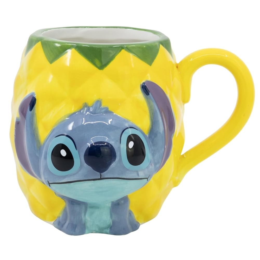 Tasse en céramique Stitch Disney 3D modèle mug 415 ml personnage en trois dimensions bol de petit déjeuner pour enfants à collectionner