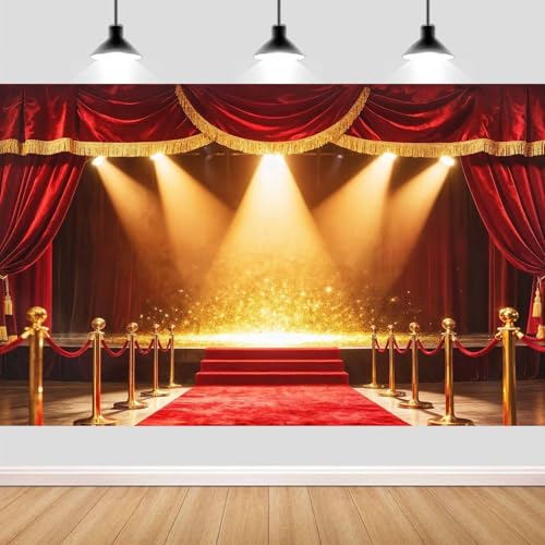 Fondo Fotográfico Alfombra Roja 10x8ft Rojo miniatura 4
