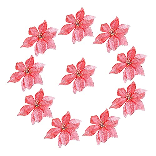 Fleurs de noël pailletées pour sublimer votre décoration de table de mariage