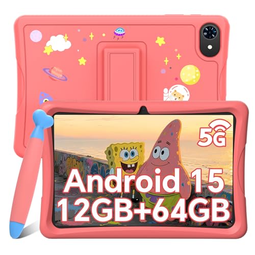 TABWEE Tablet Niños 10 Pulgadas, Android 15 Tablet, 12GB RAM +64G...