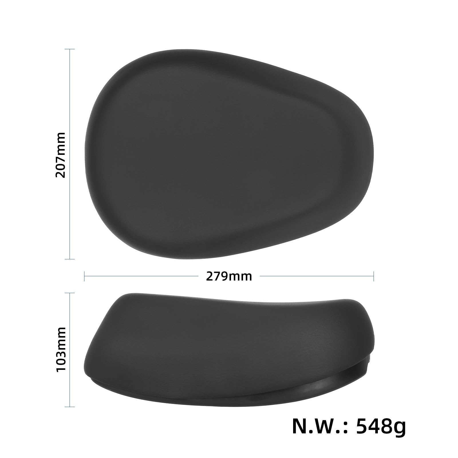 Trottinette électrique KuKirin G4 - Absorbeur de chocs - Pliable - Remplacement avec éponge haute densité et cuir PU - Accessoire noir
