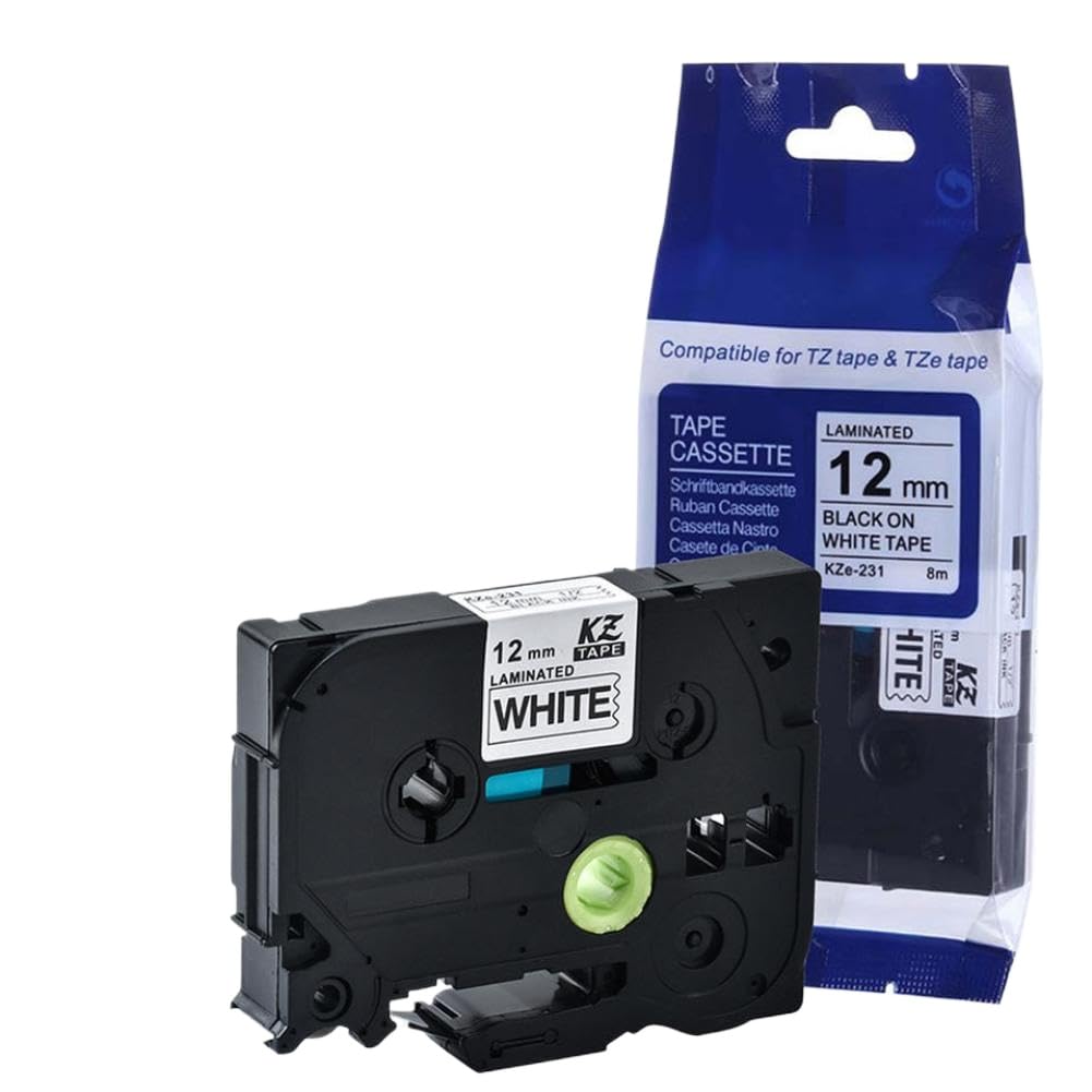 Cinta Cinta 12mm Tz231 Compatible Con Impresora Rotuladora PT H110