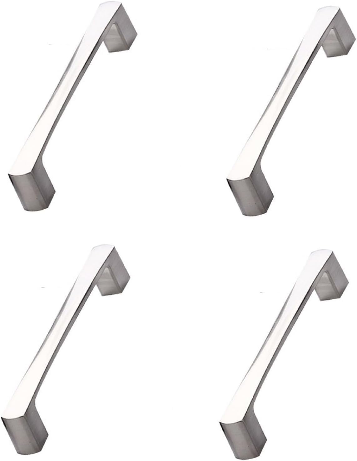 Tnbccxn 96Mm Cabinet Handles, Cabinet Handles,Cabinet Knobs 4 Pack(,Brushed Silver)
