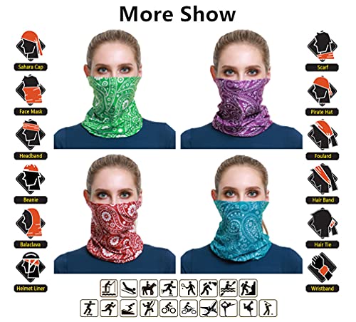Image of VANCROWN Headband Neck Gaiter Head Wrap Headwear Face Mask Magic Scarf Bandana for Men and Women